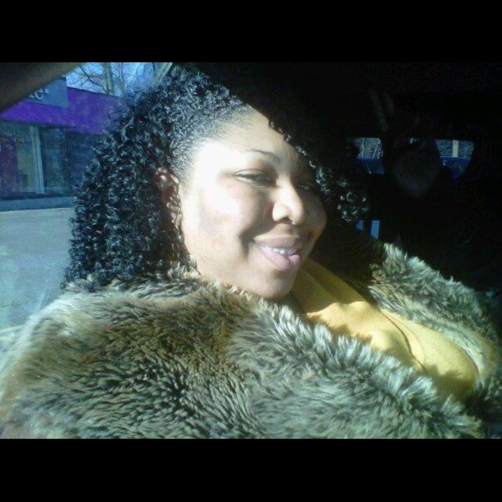 Faux fur suede coat